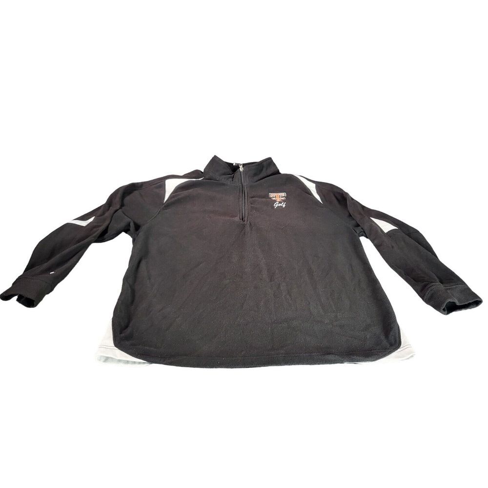 Texas Tech Golf Fleece Pullover Women Sz L‎ Holloway Black White Logo Sportswear
